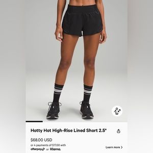 Hotty Hot High-Rise Lined Shorts 2.5